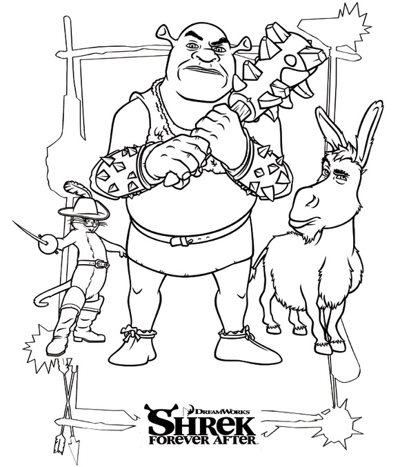 Coloriage A Imprimer Shrek