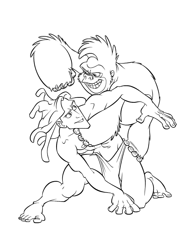 images tarzan coloring pages - photo #20
