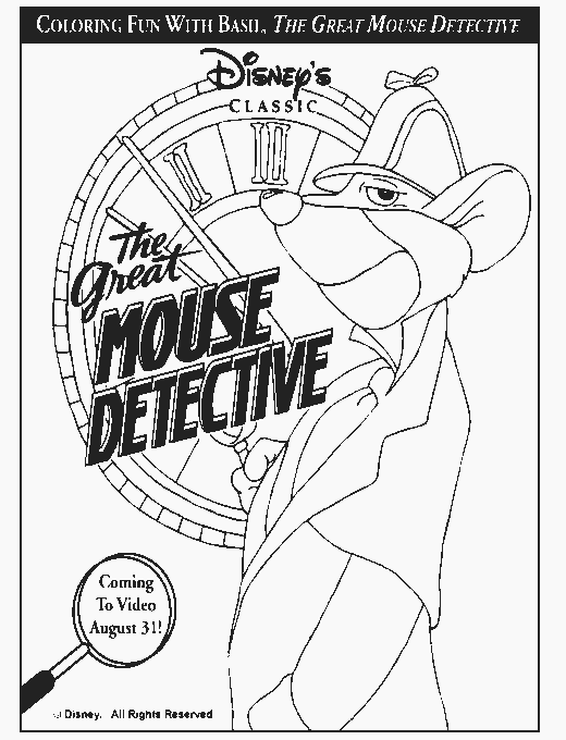 Coloring Pages Mouse. detective coloring pages