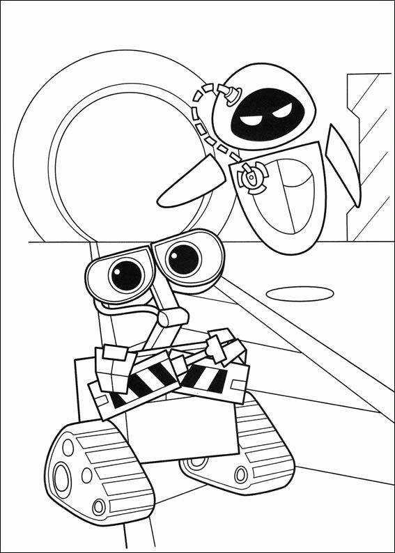 walle the movie coloring pages - photo #31