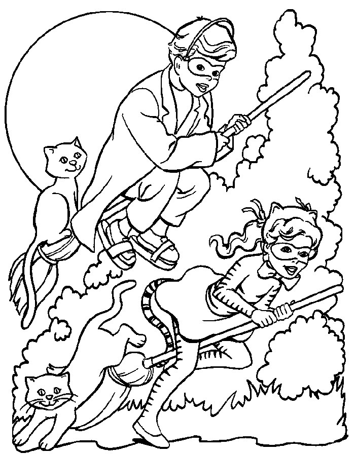 manga halloween coloring pages - photo #20