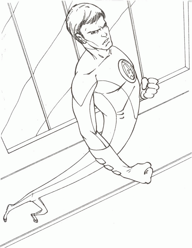 fantastic 4 coloring pages - photo #10