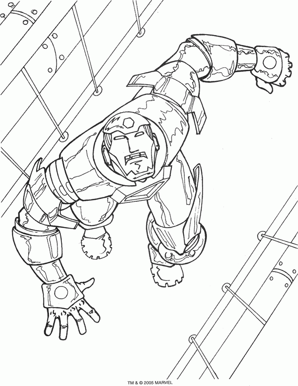 ironman face coloring pages - photo #19