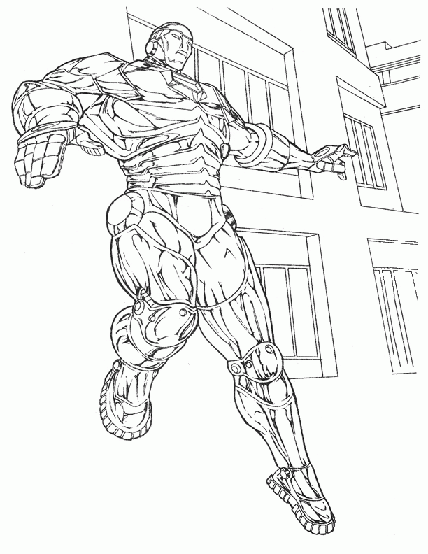 ironman face coloring pages - photo #21