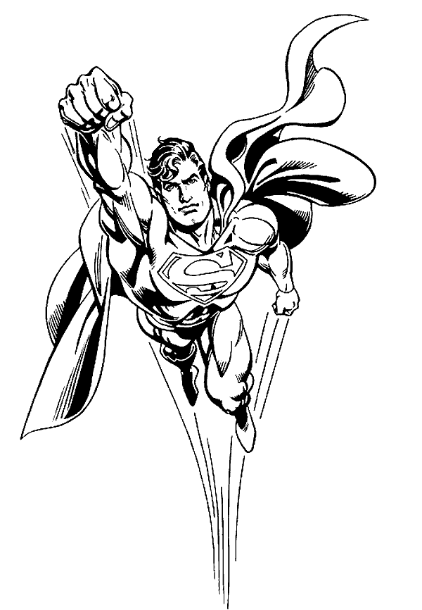 Coloring Page - Superman coloring pages 6