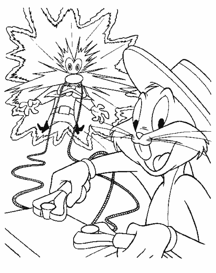 gangster bugs bunny coloring pages - photo #4