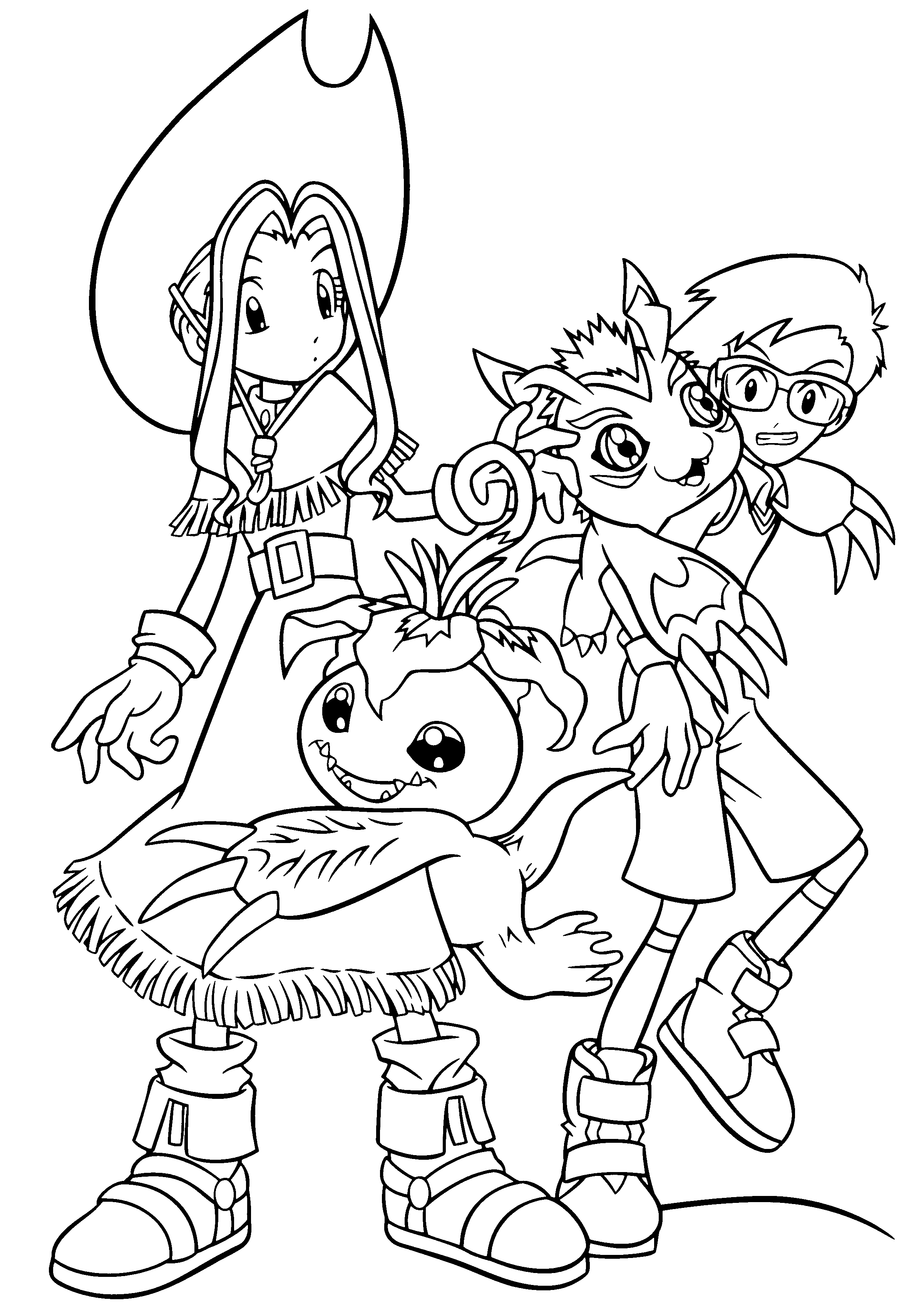 ultimate digimon coloring pages - photo #1