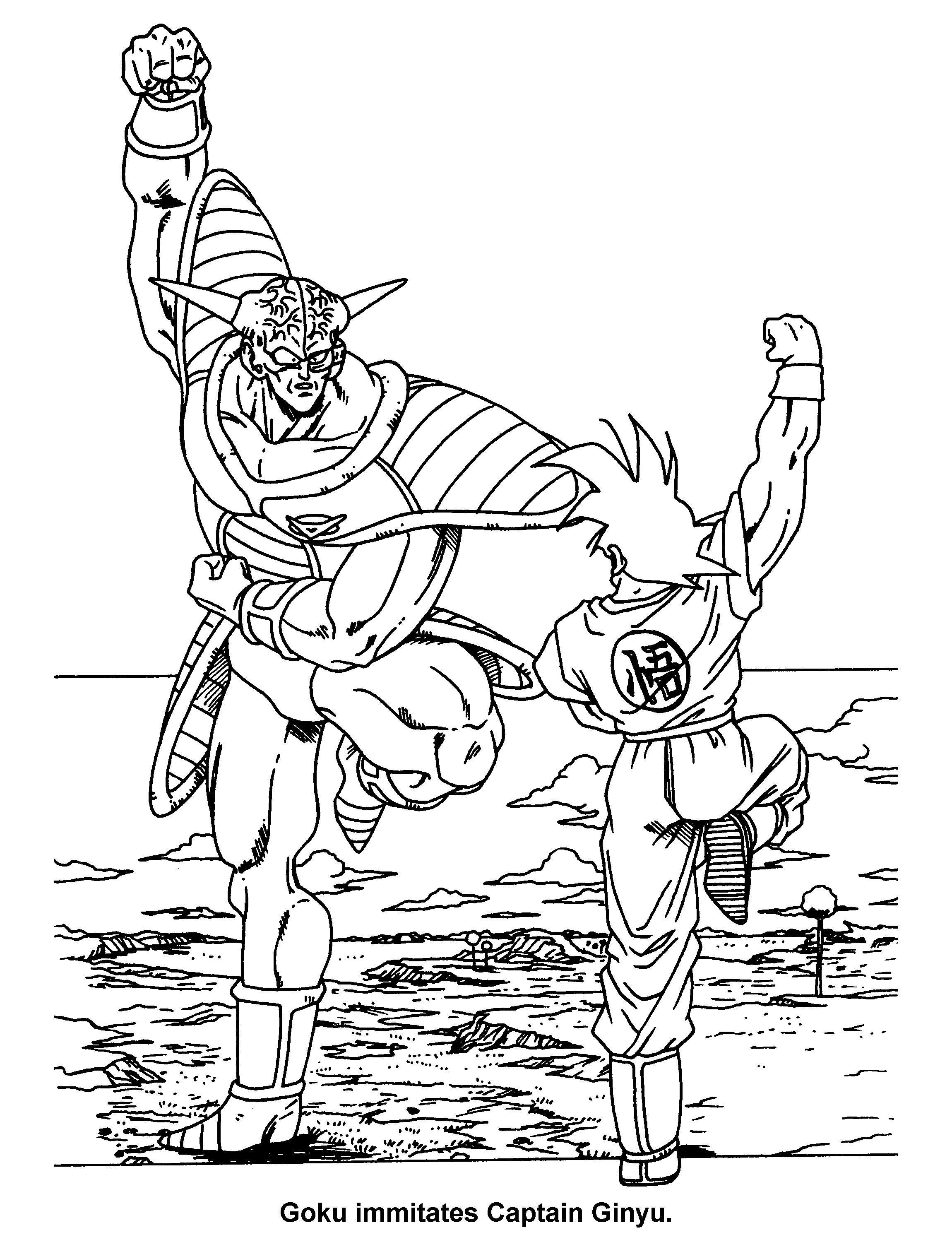 Coloring Page  Dragon ball z coloring pages 7