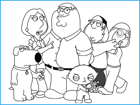 Coloring Sheets on Coloring Pages    Family Guy Coloring Pages