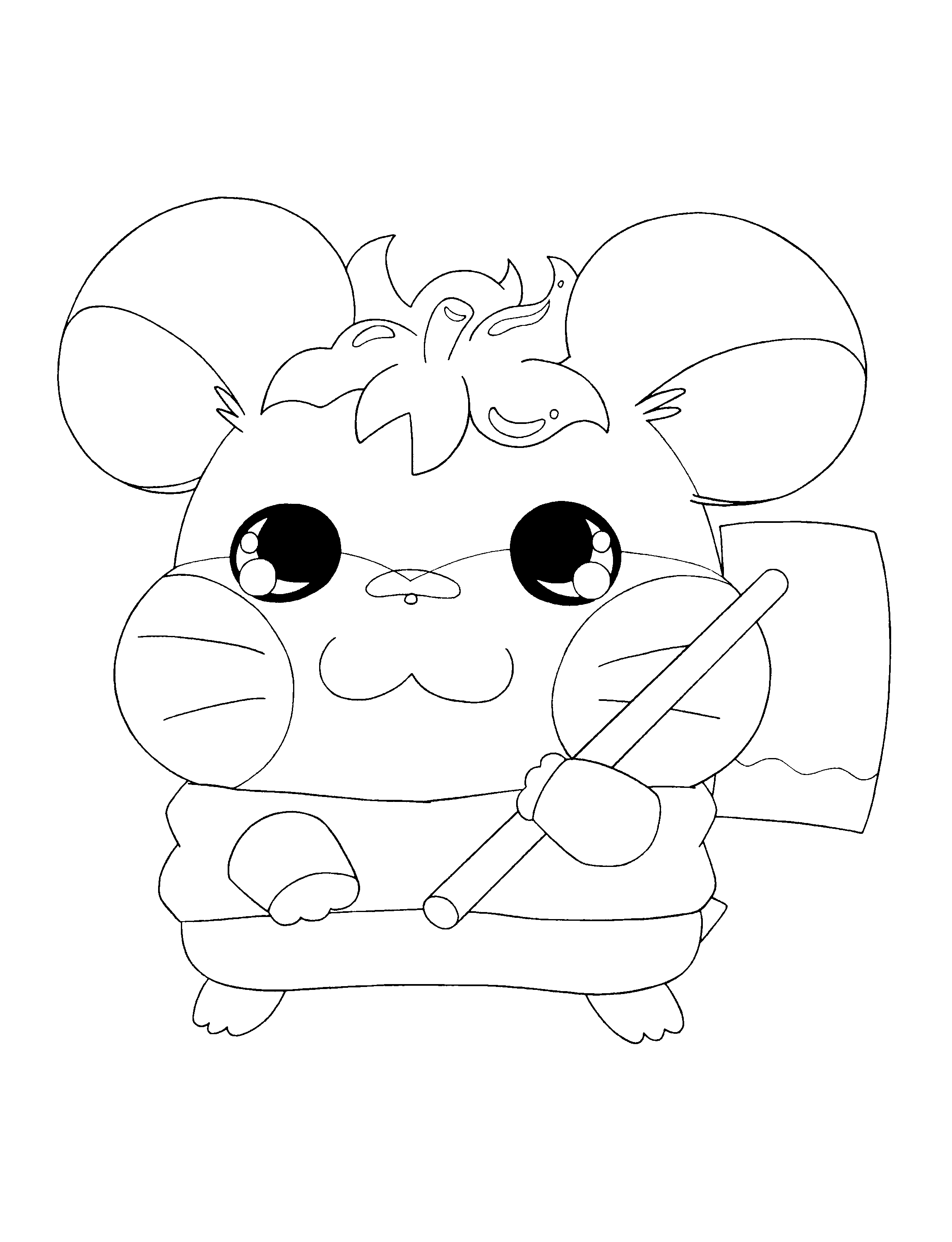 Coloring pages » Hamtaro Coloring pages