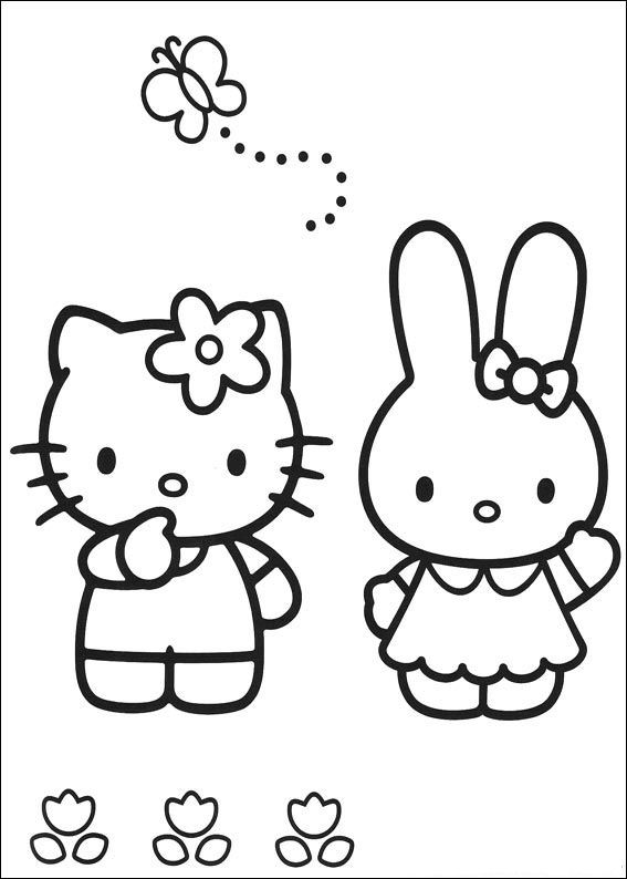 baby hello kitty coloring pages - photo #15