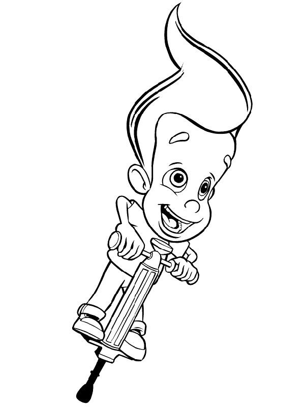 Jimmy neutron Coloring pages