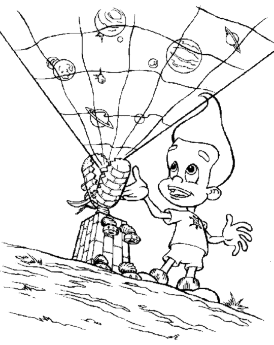 Jimmy neutron Coloring pages