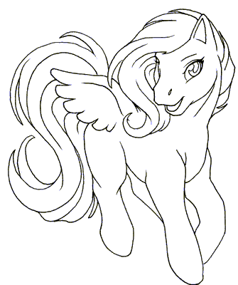  Pony Coloring on My Little Pony Coloring Pages