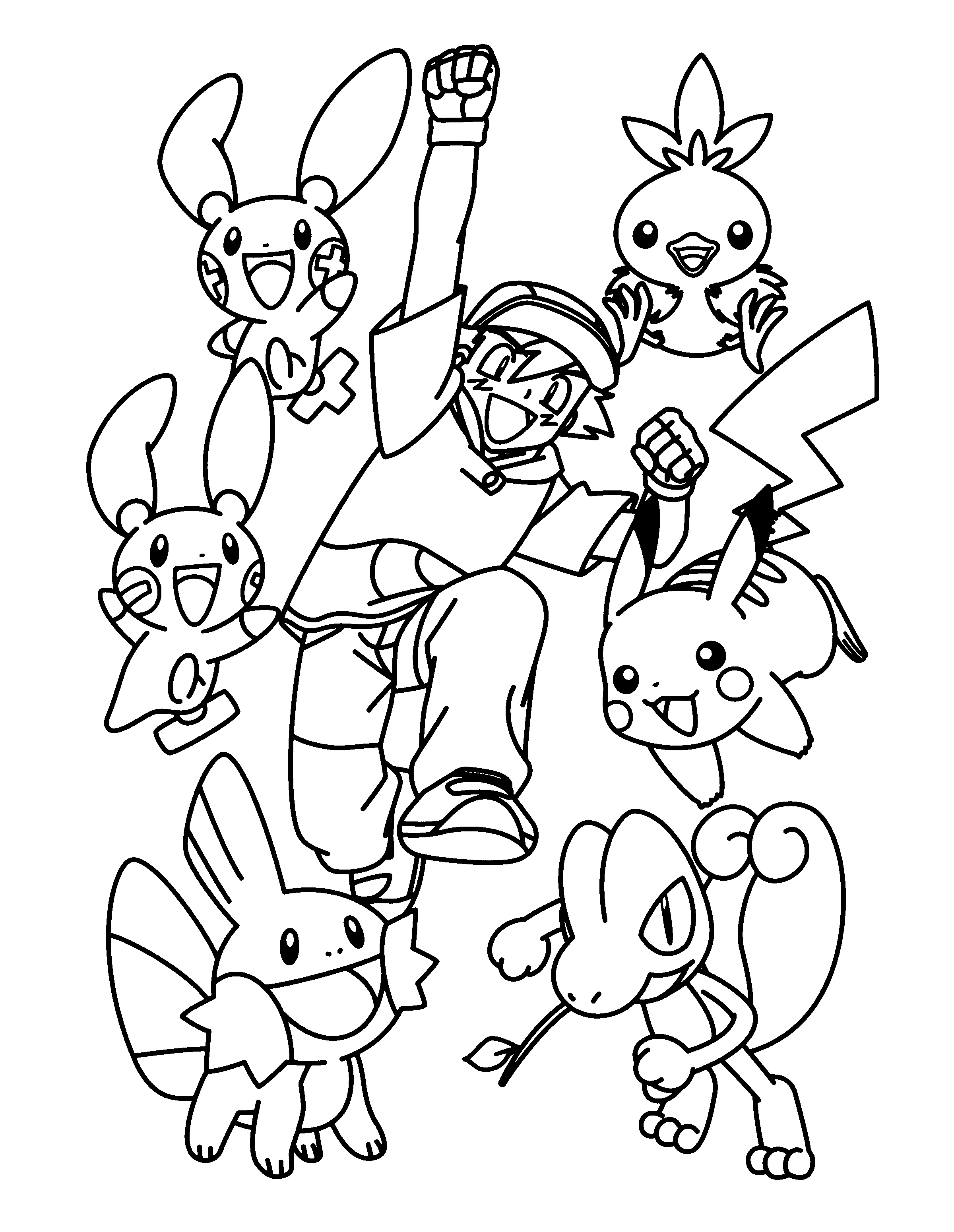 Coloring Page Pokemon advanced coloring pages 1