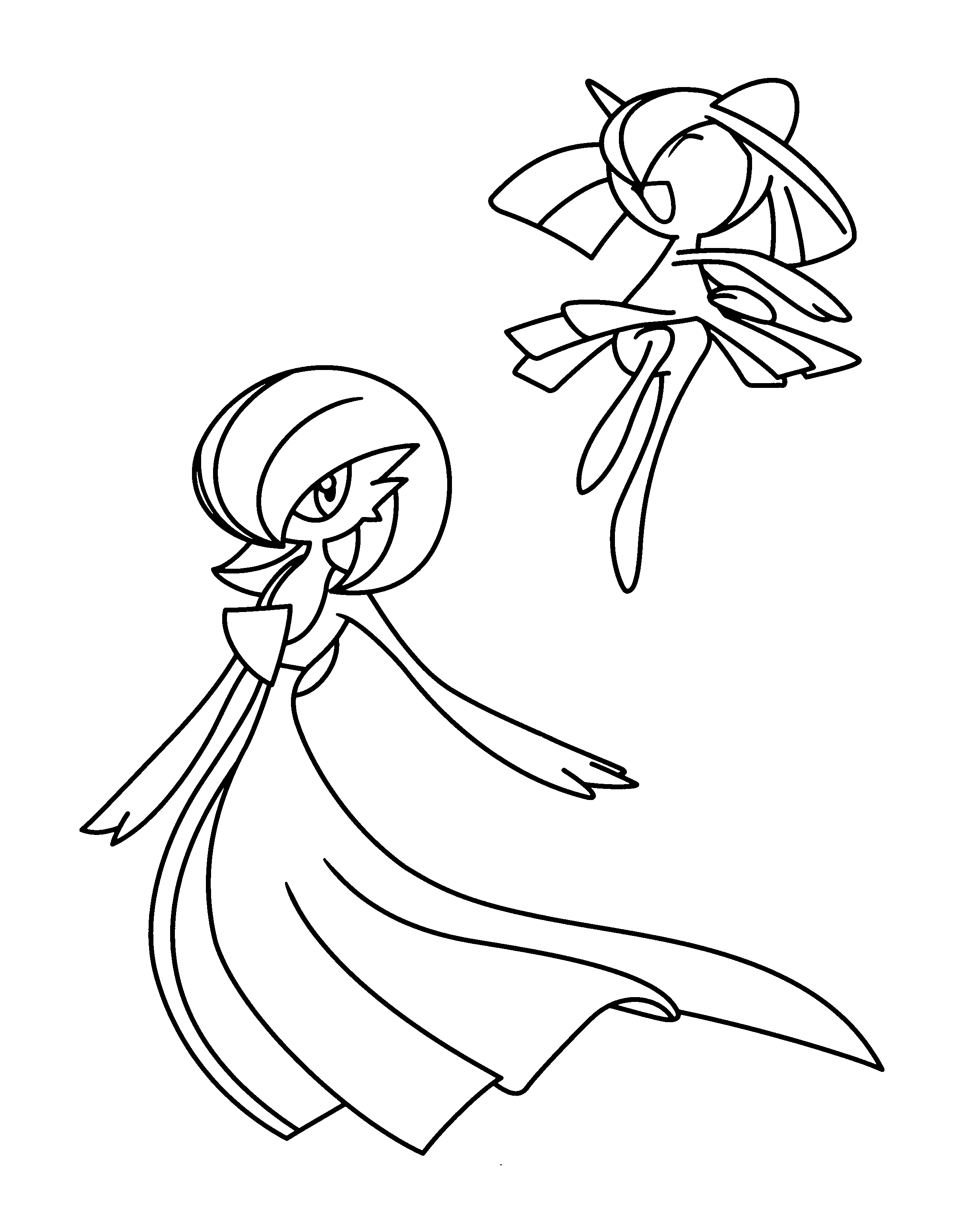 gardevoir and gallade coloring pages - photo #6