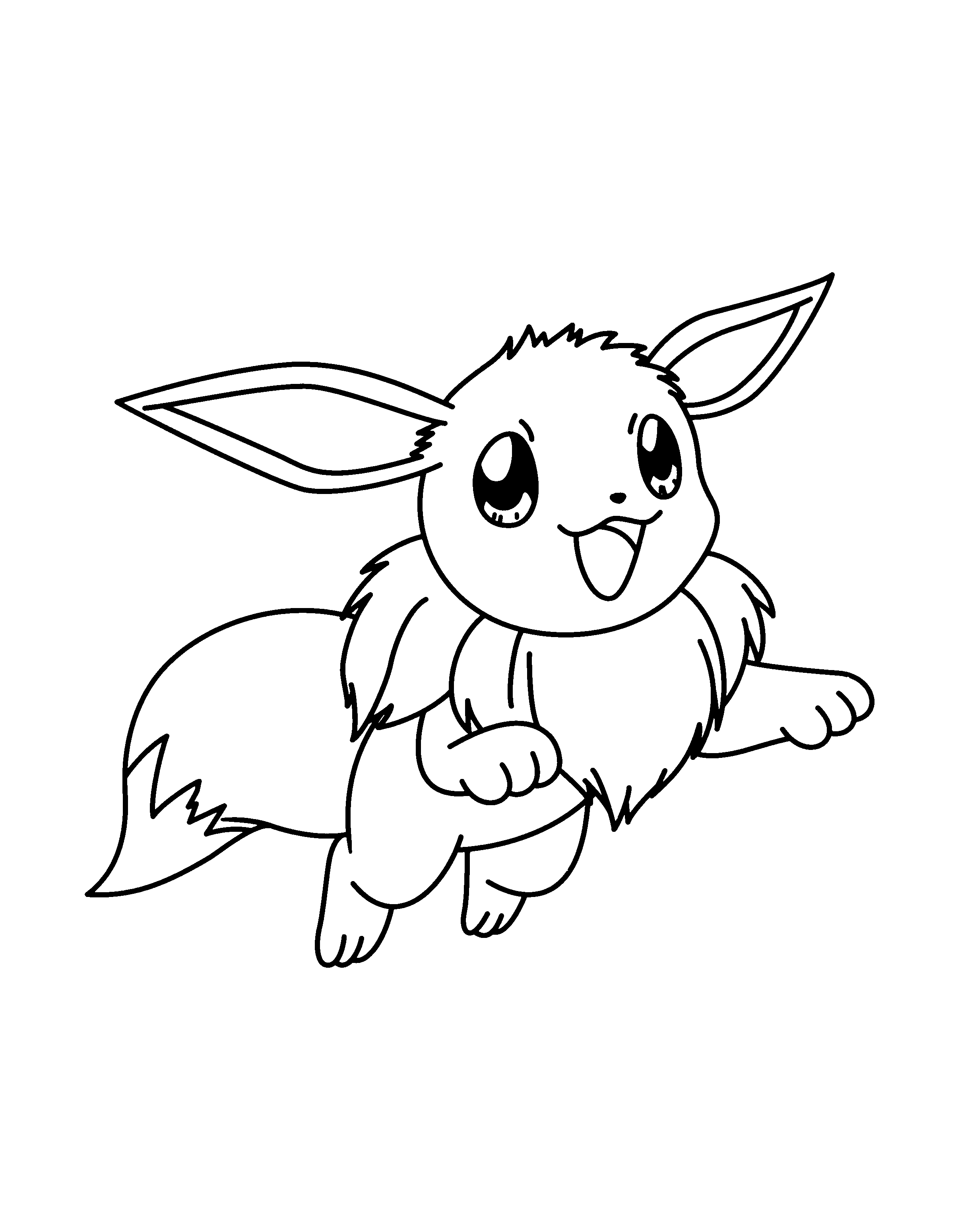Eevee Coloring Pages Pokemon advanced coloring