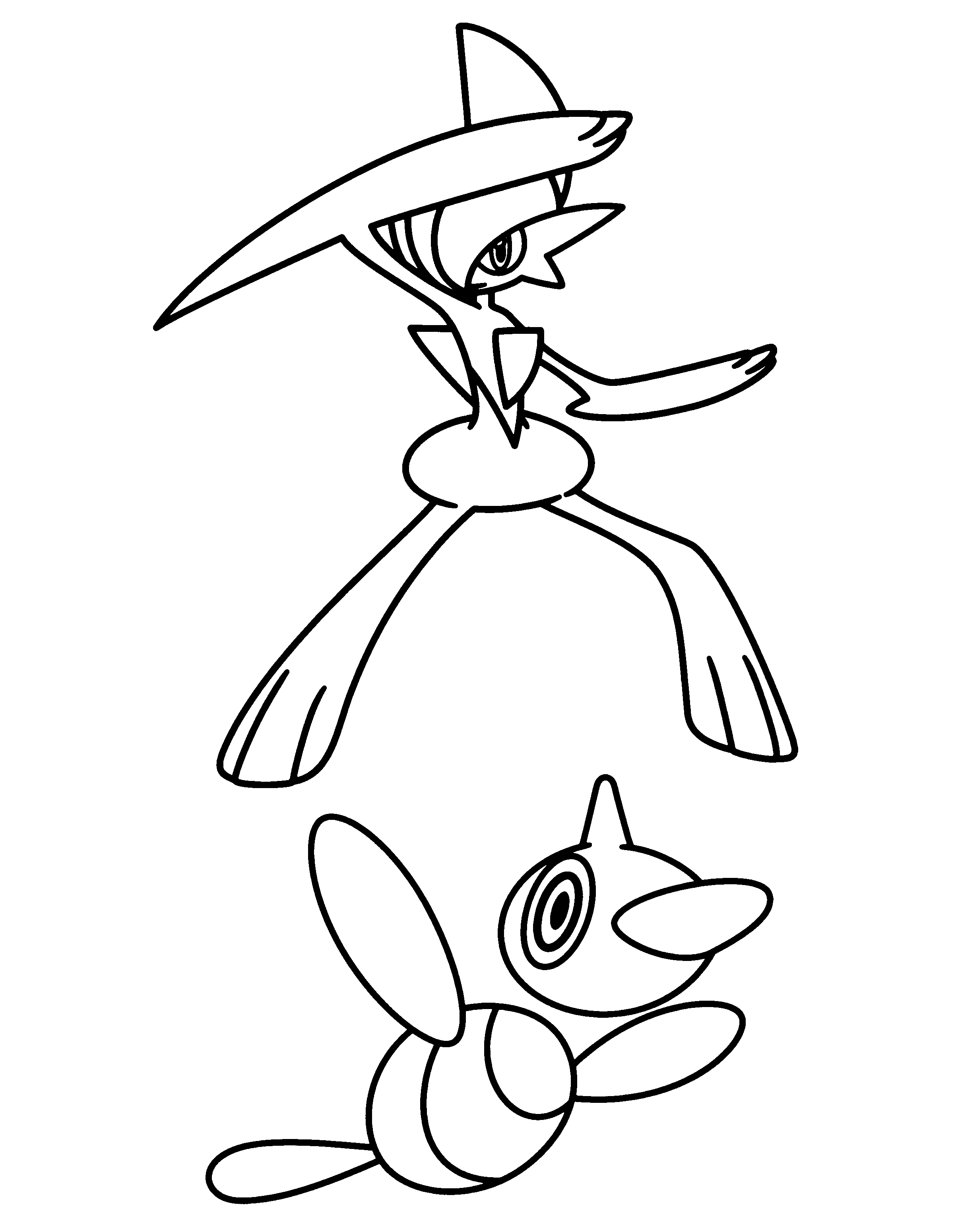 gallade coloring pages - photo #19