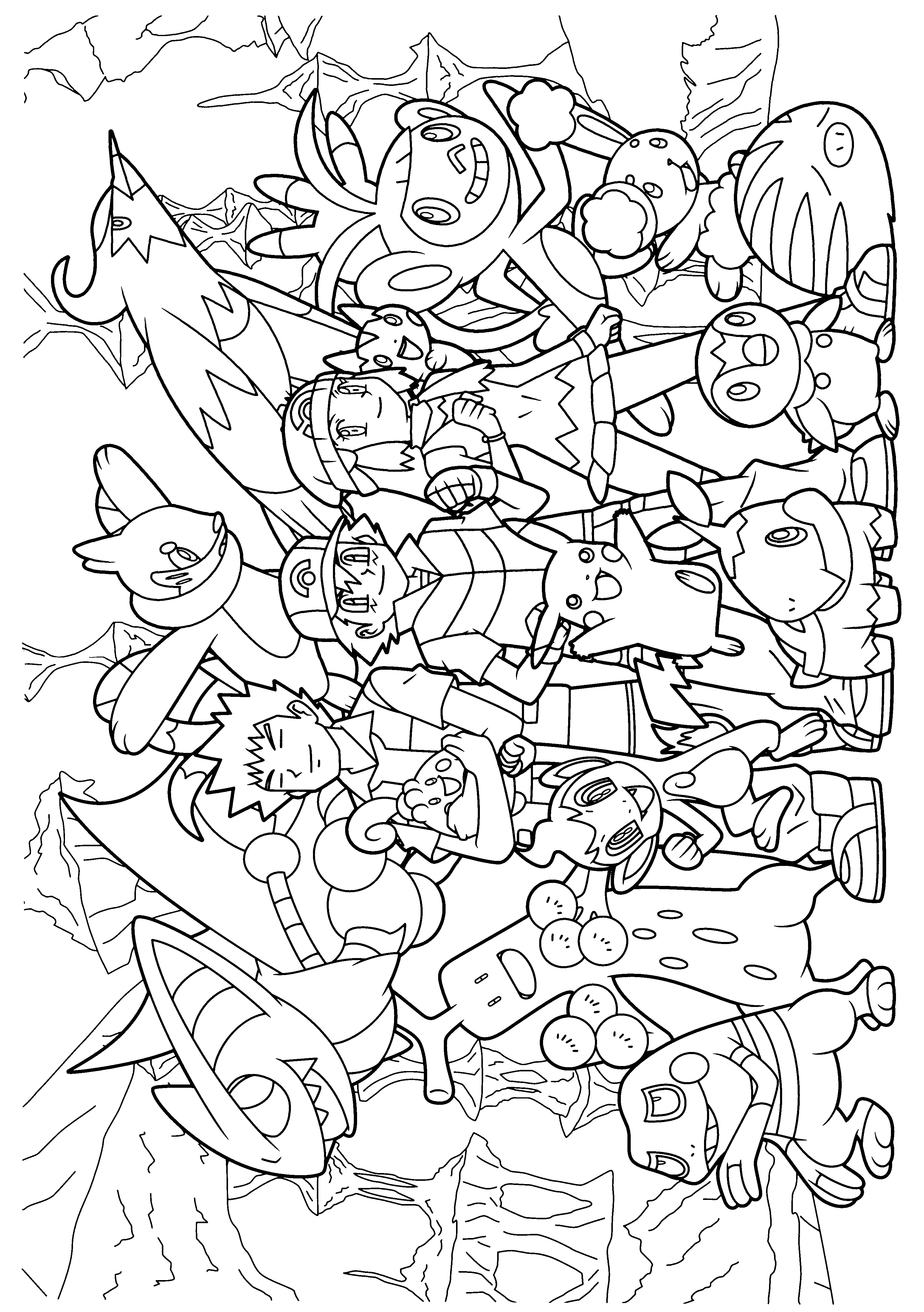 pakemon diamond pearl coloring pages - photo #16