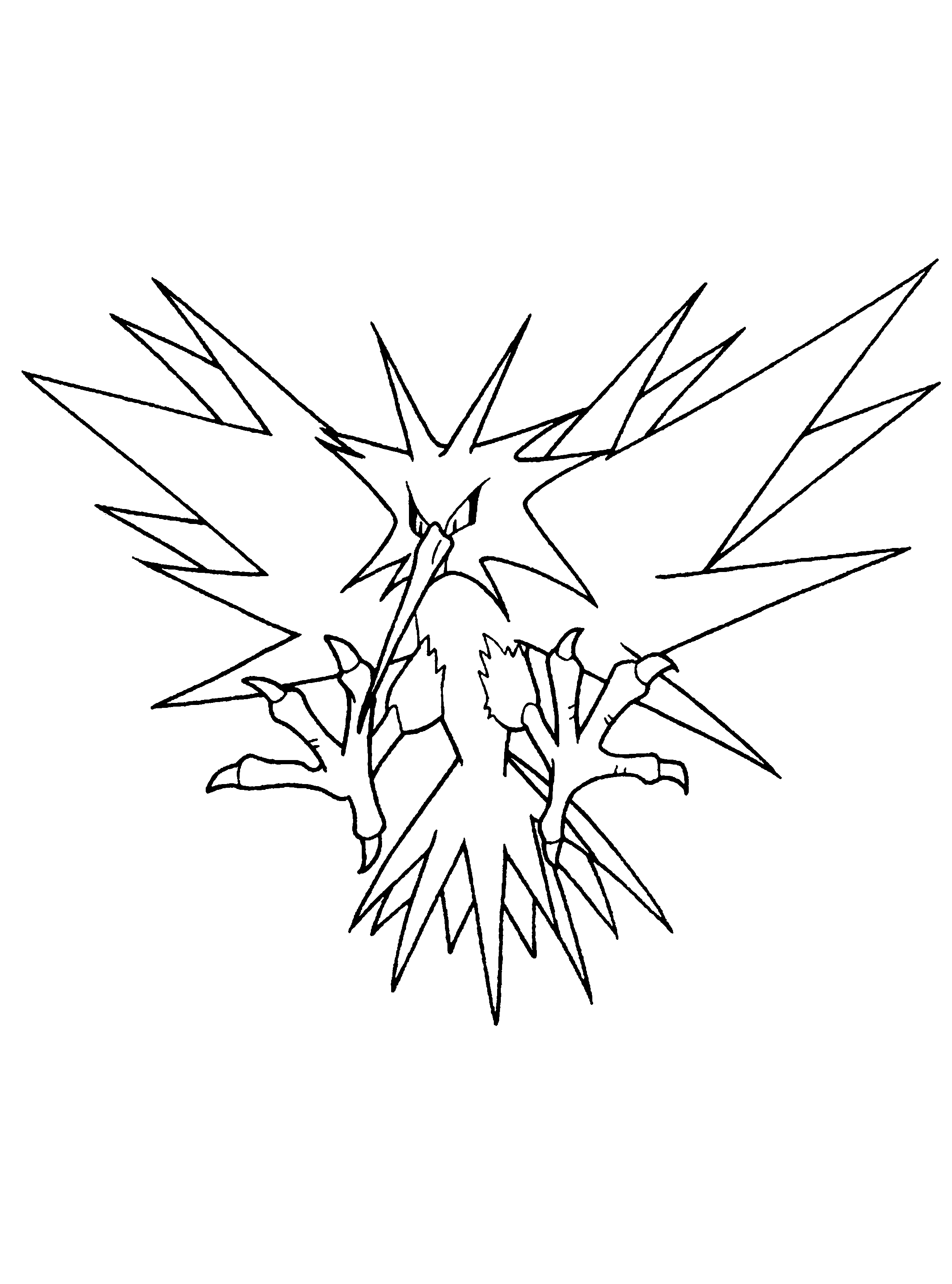 zapdos coloring pages - photo #18