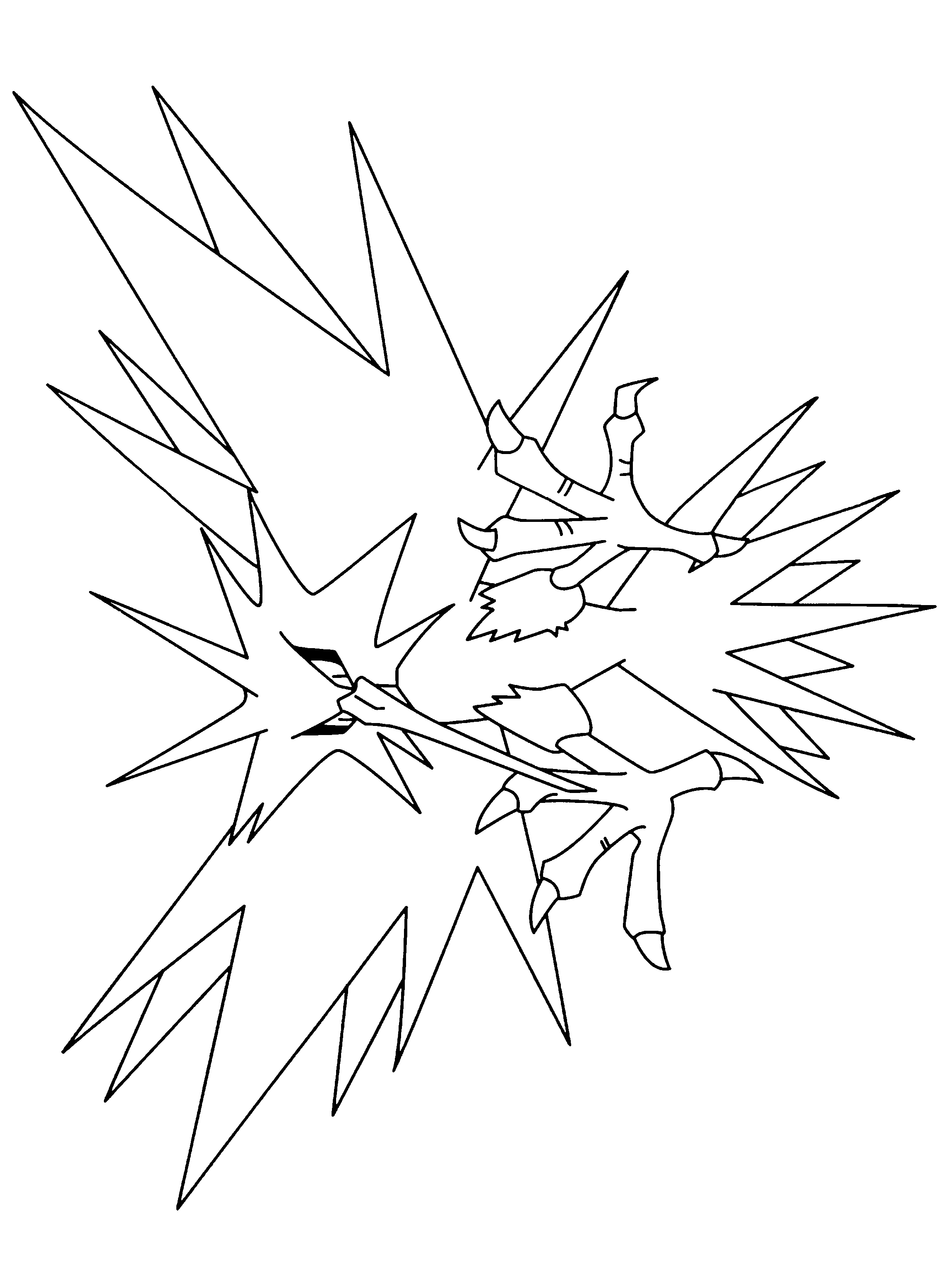 zapdos coloring pages - photo #20