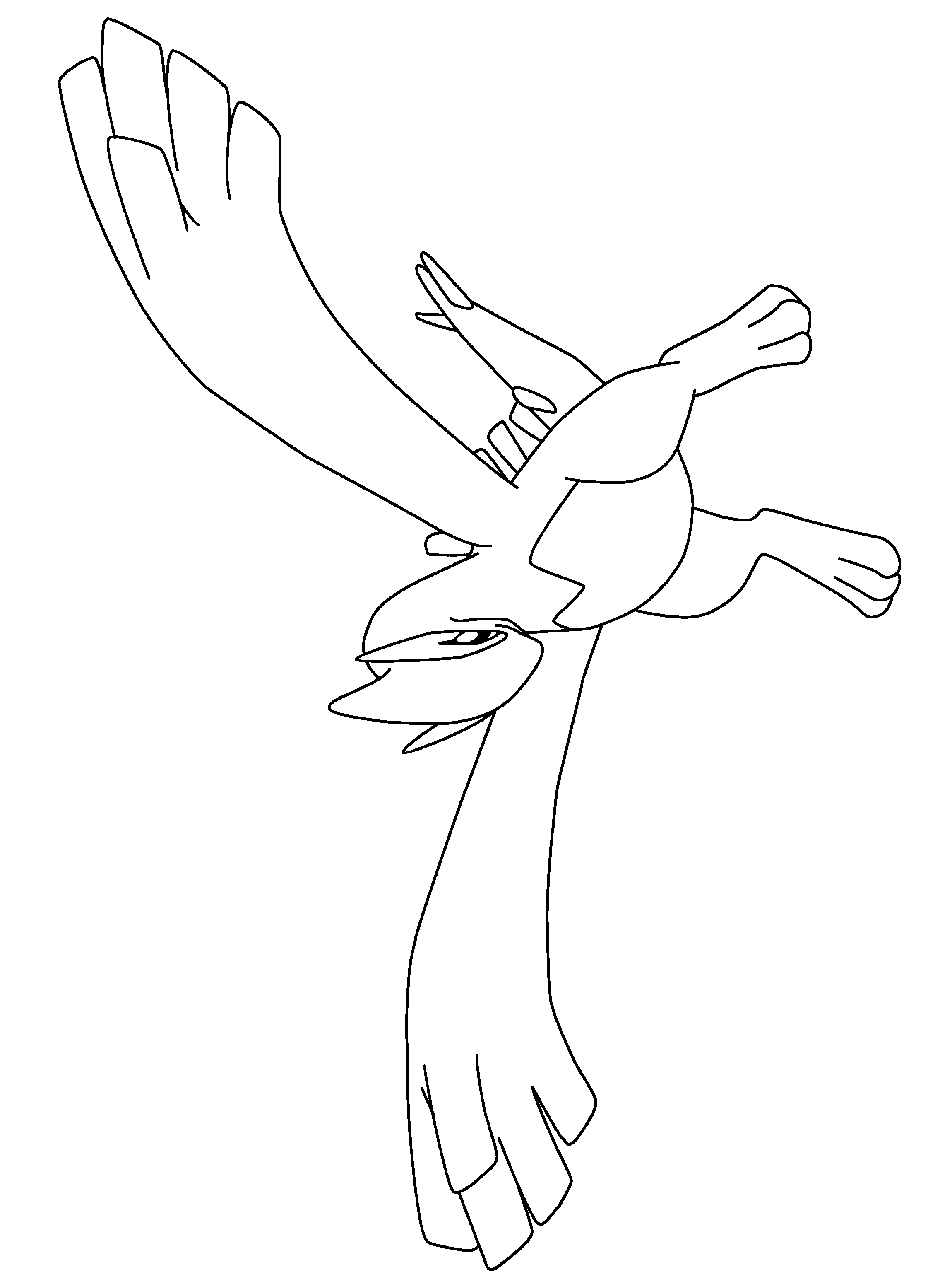 294 Simple Lugia Coloring Page for Adult