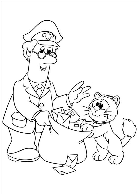 mailman printable coloring pages - photo #40