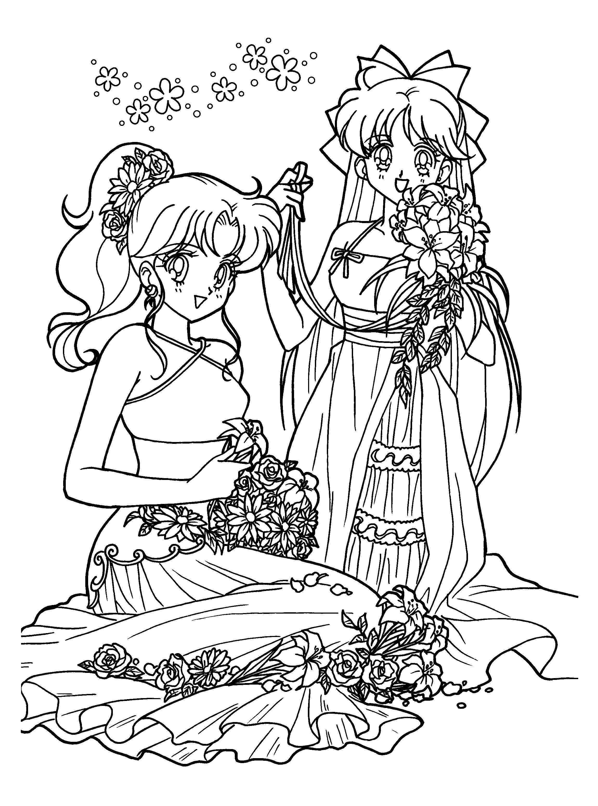 sailor mini moon kneel coloring pages - photo #43