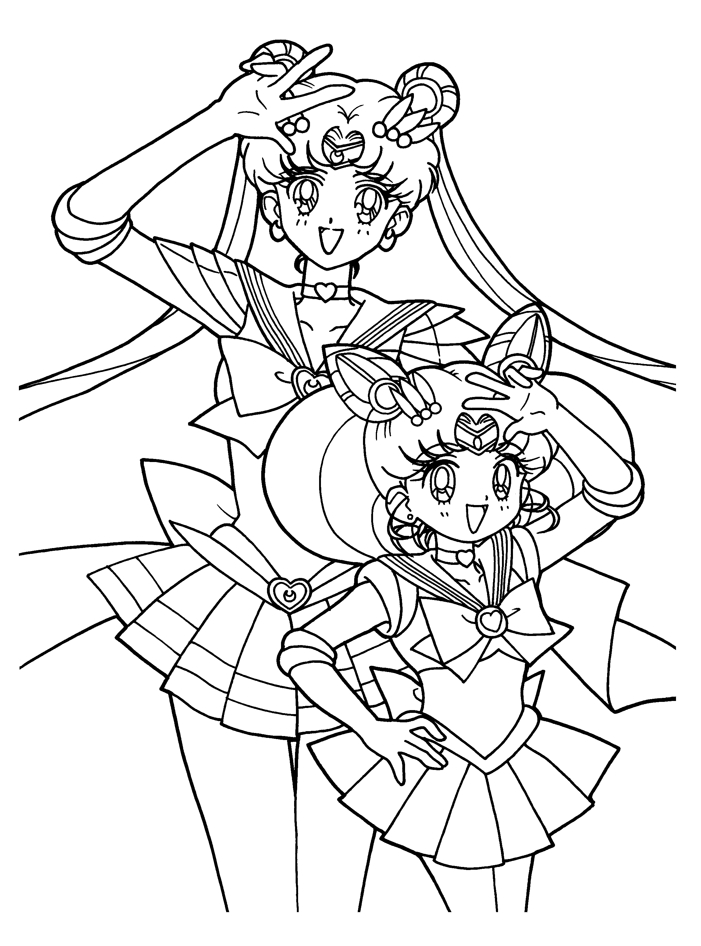 sailor moon love coloring pages - photo #13