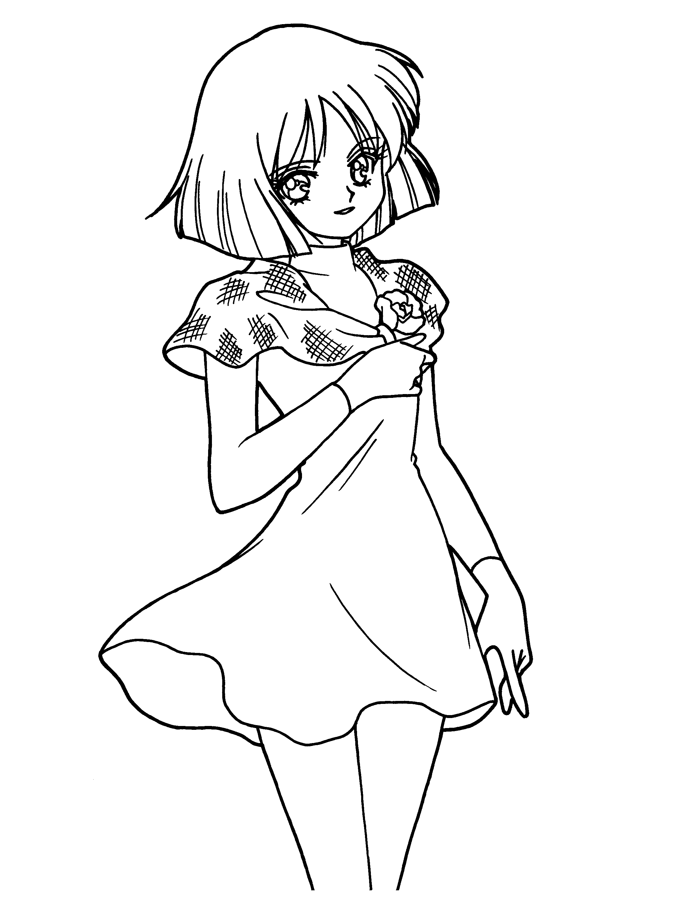 sailor mini moon kneel coloring pages - photo #12