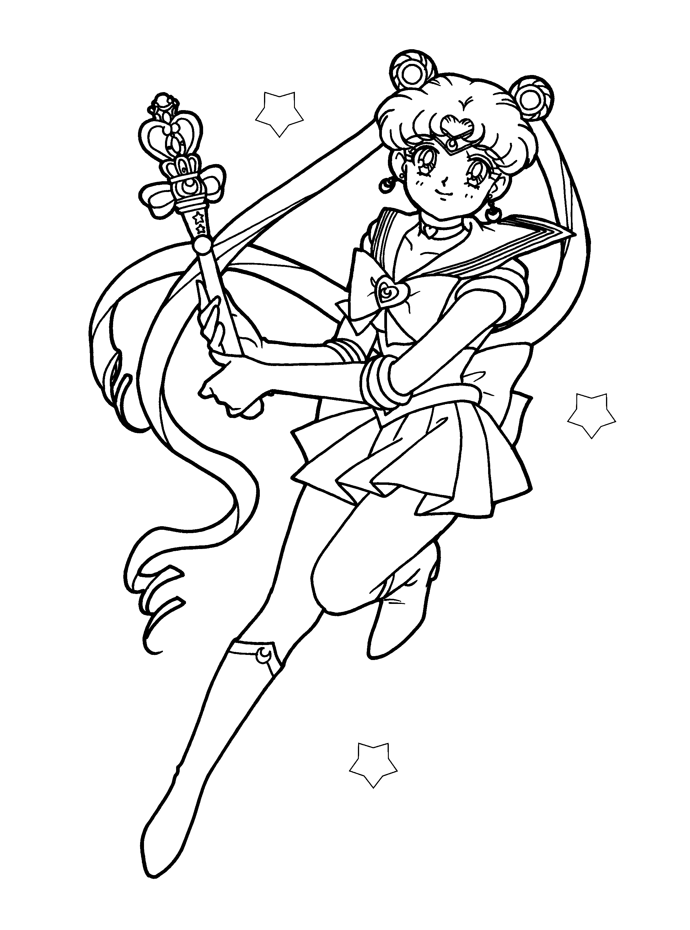 sailor moon coloring pages free - photo #25