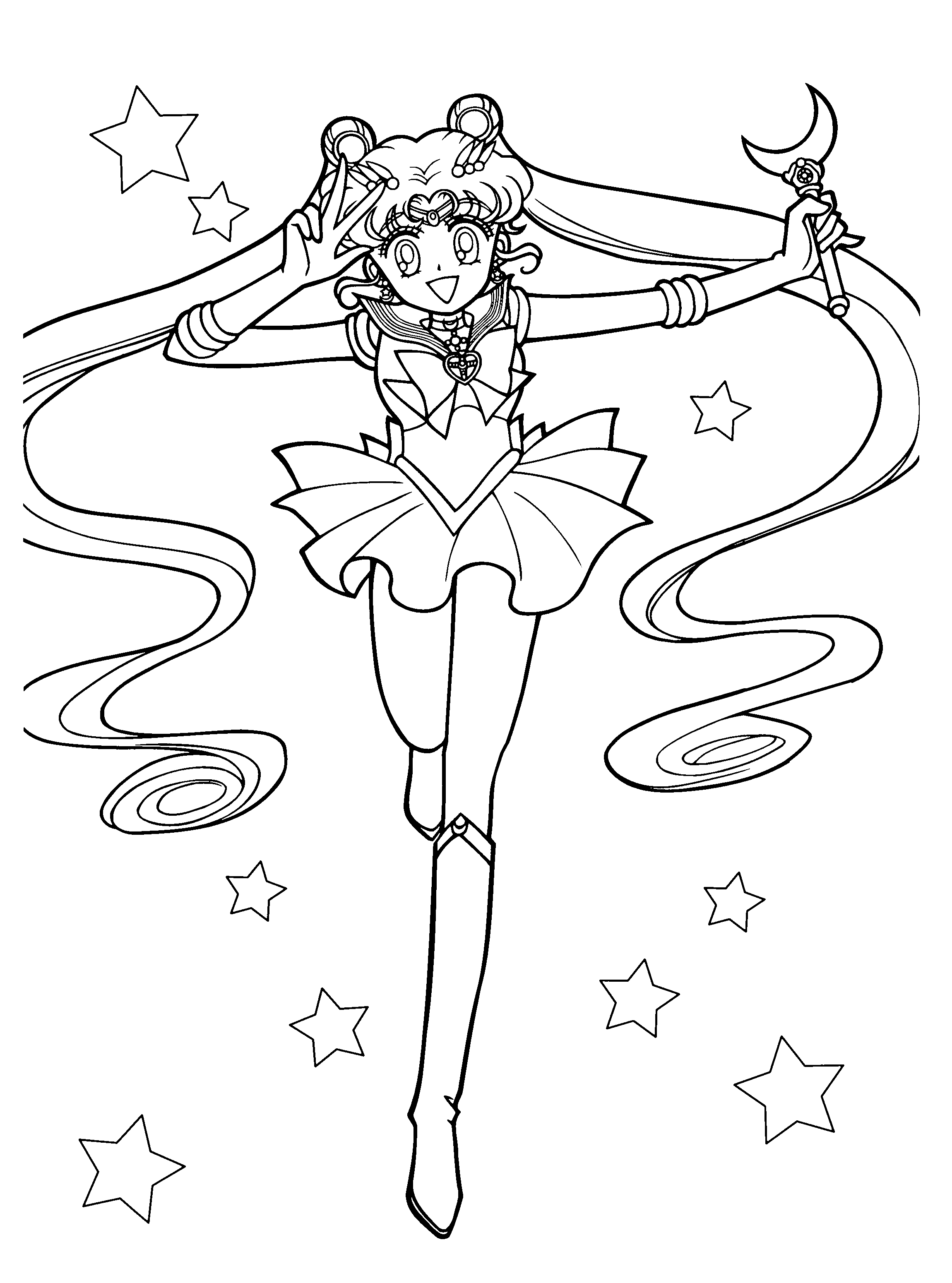 sailor moon coloring pages characters - photo #17