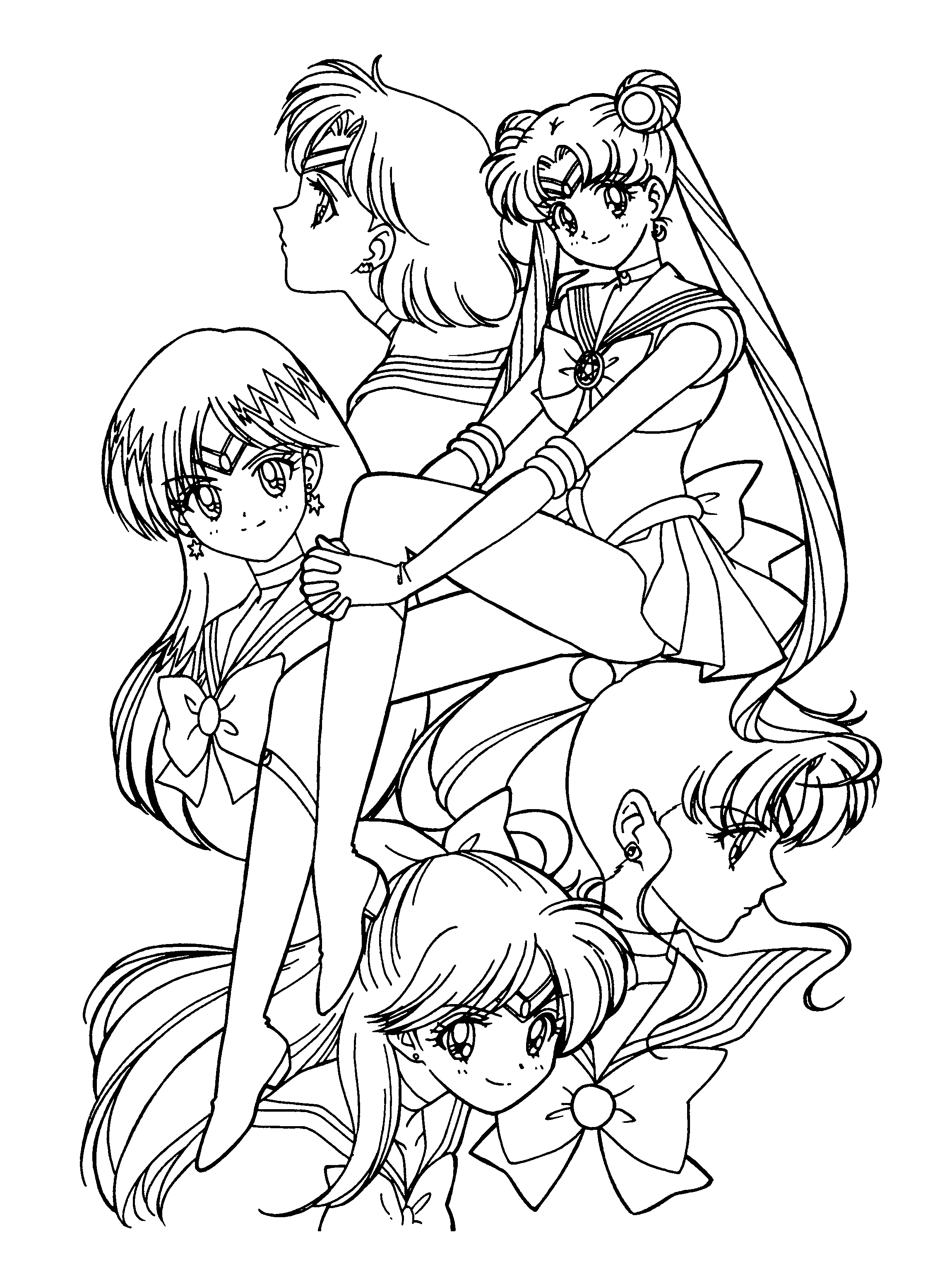 sailor mini moon kneel coloring pages - photo #24