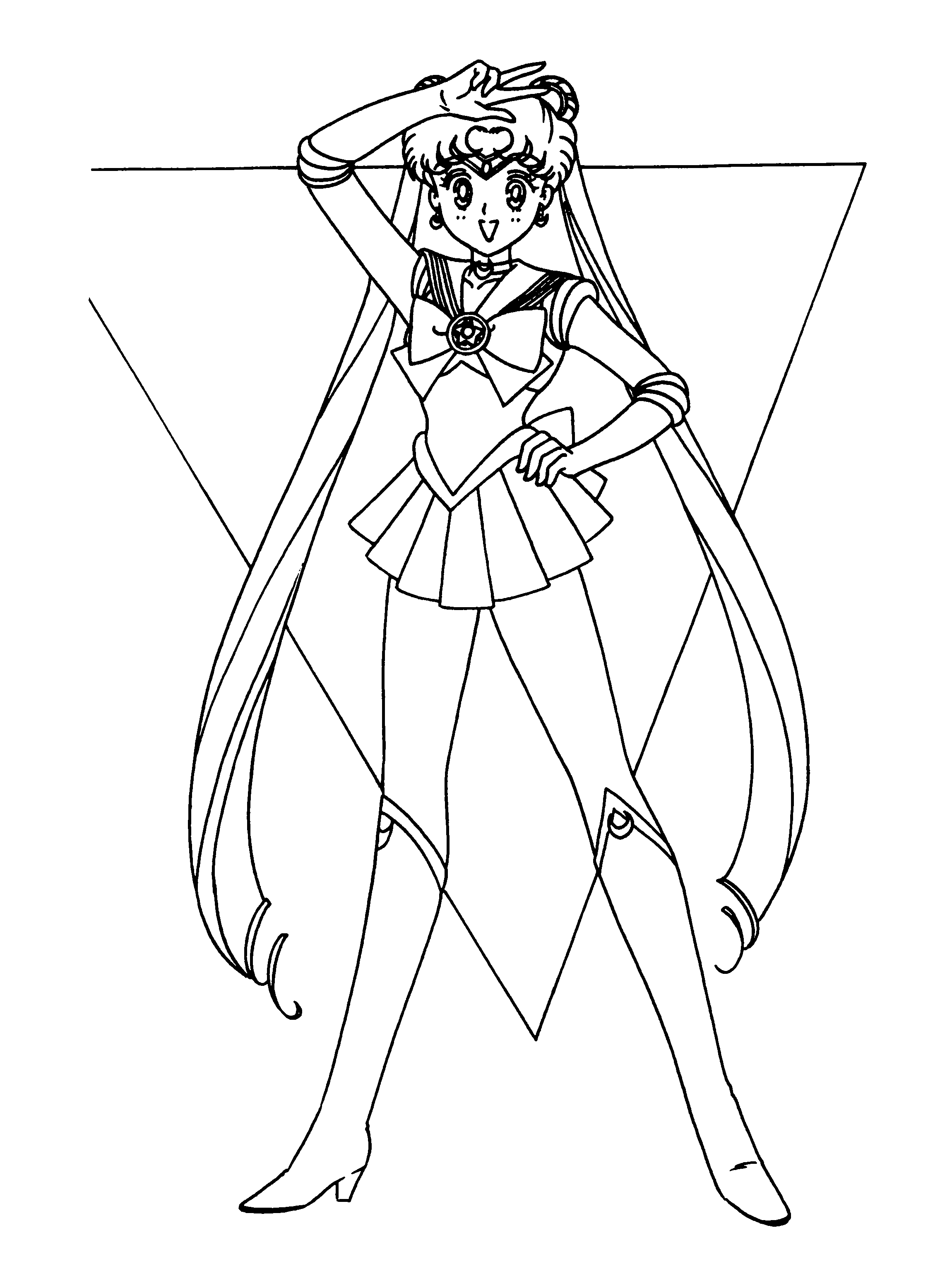 sailor moon poster coloring pages - photo #25