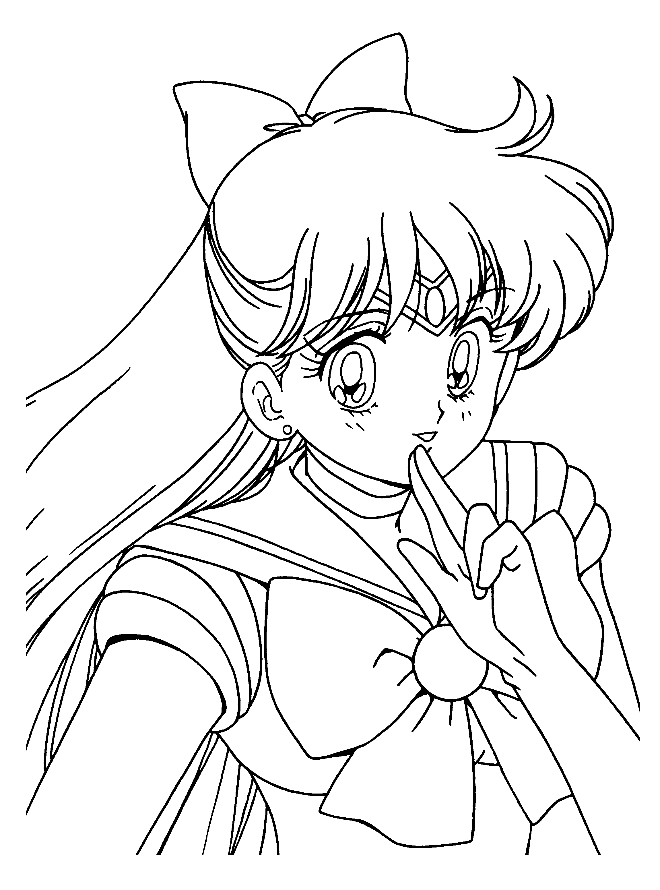 sailor moon and tuxedo mask coloring pages - photo #21
