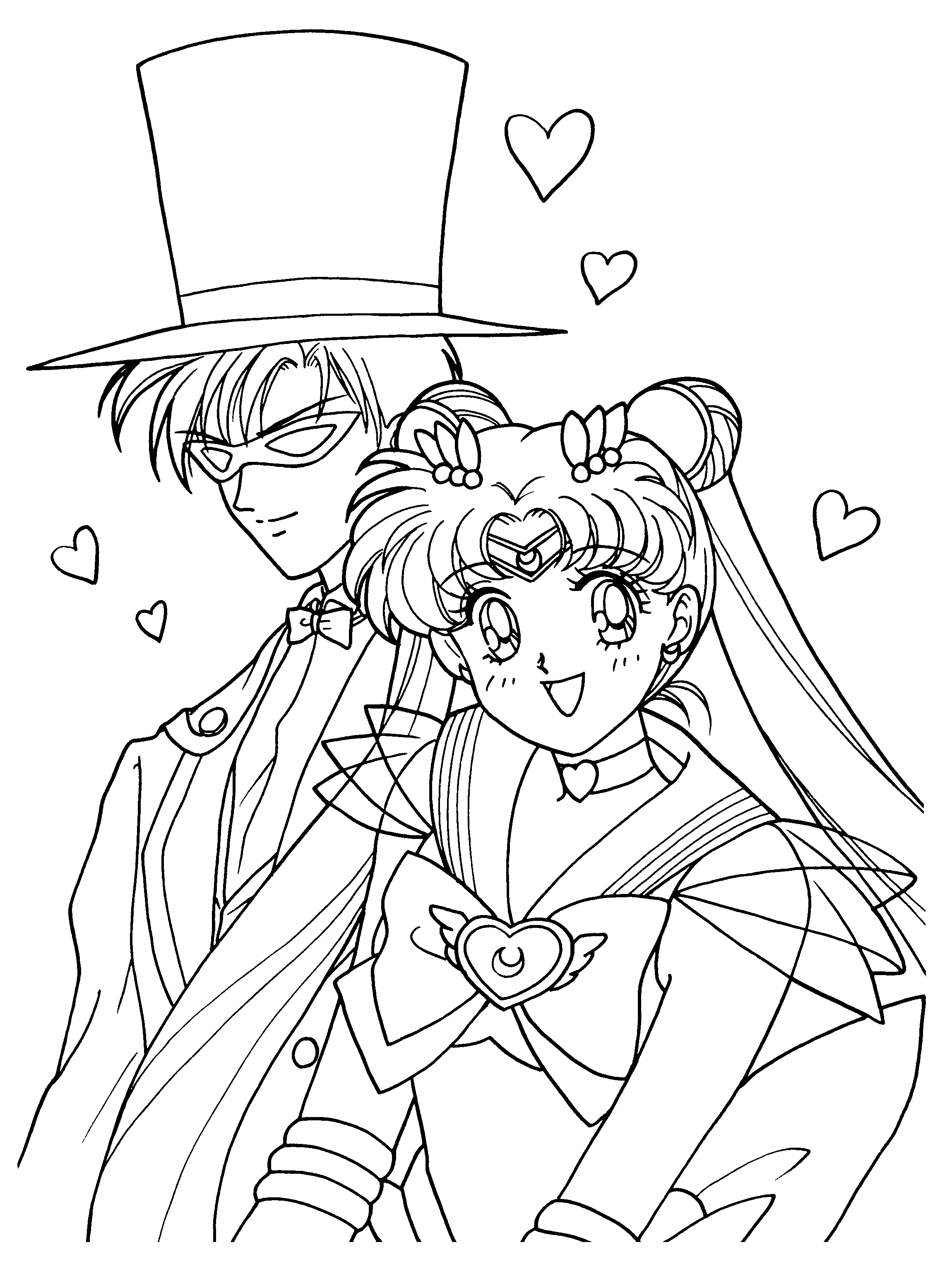 coloring page  sailormoon coloring pages 80