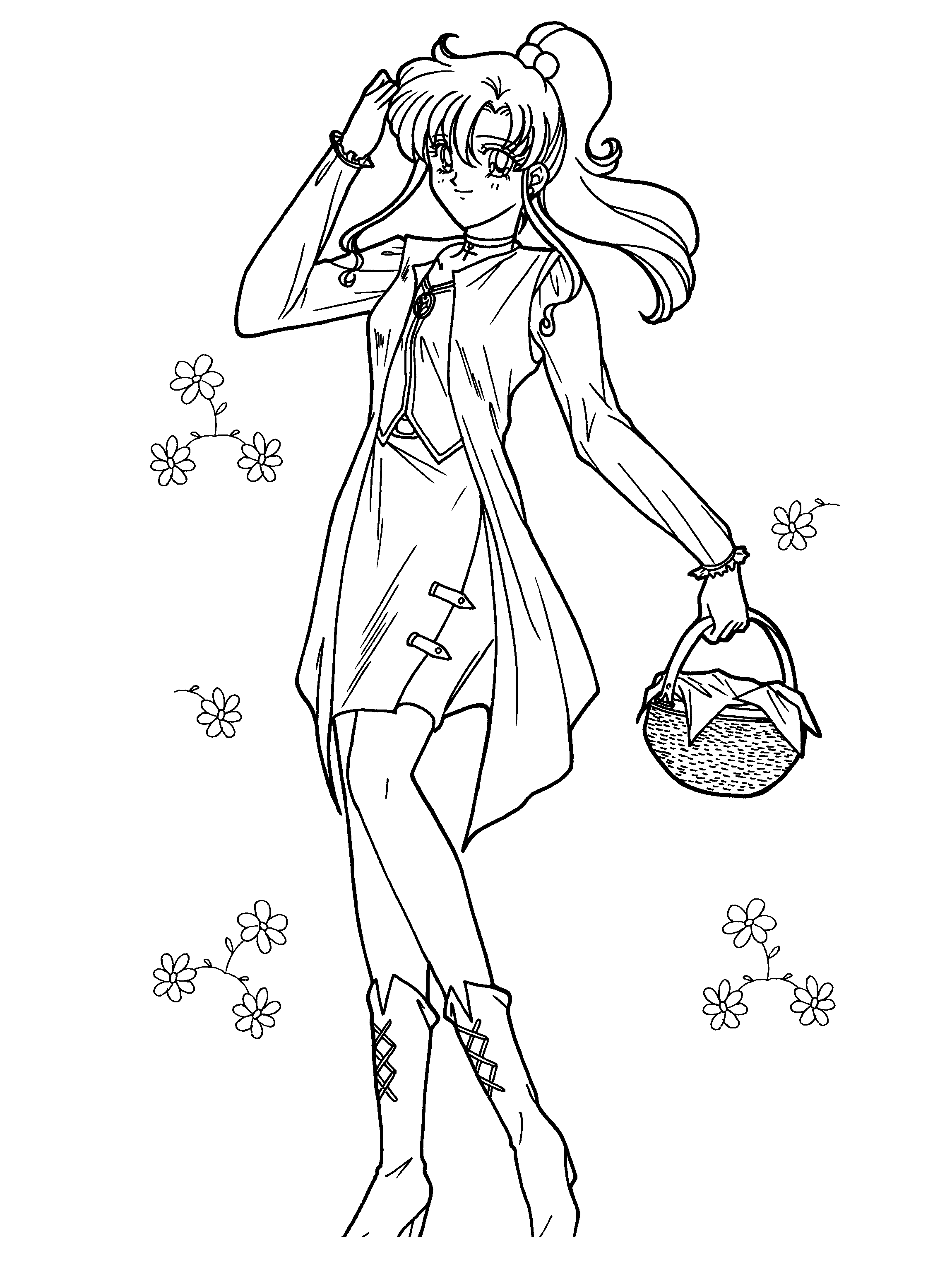sailor moon group coloring pages - photo #16