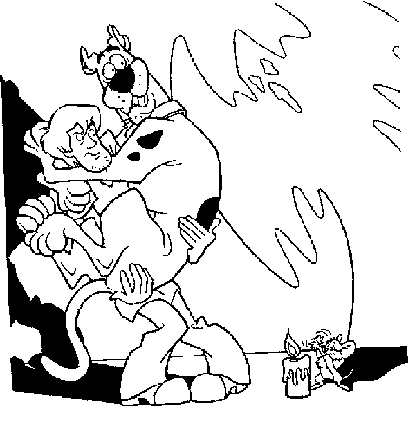 valentine scooby doo coloring pages - photo #31
