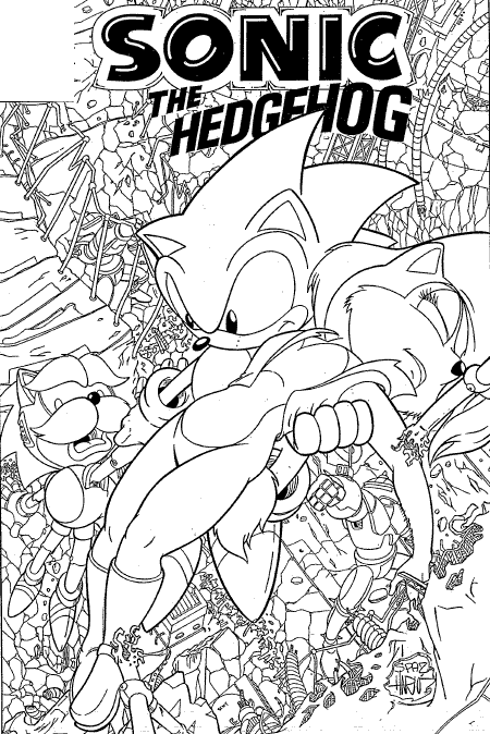 Coloring Page - Sonic coloring pages 11