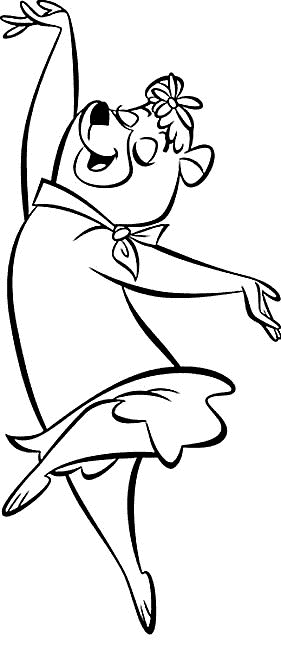 yogi bear and cindy coloring pages - photo #23
