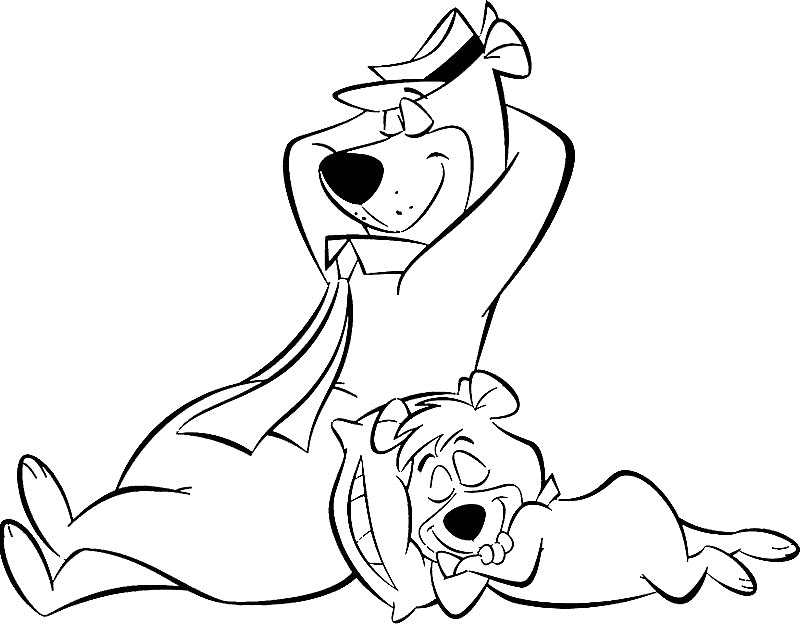 yogi bear coloring pages to print - photo #18