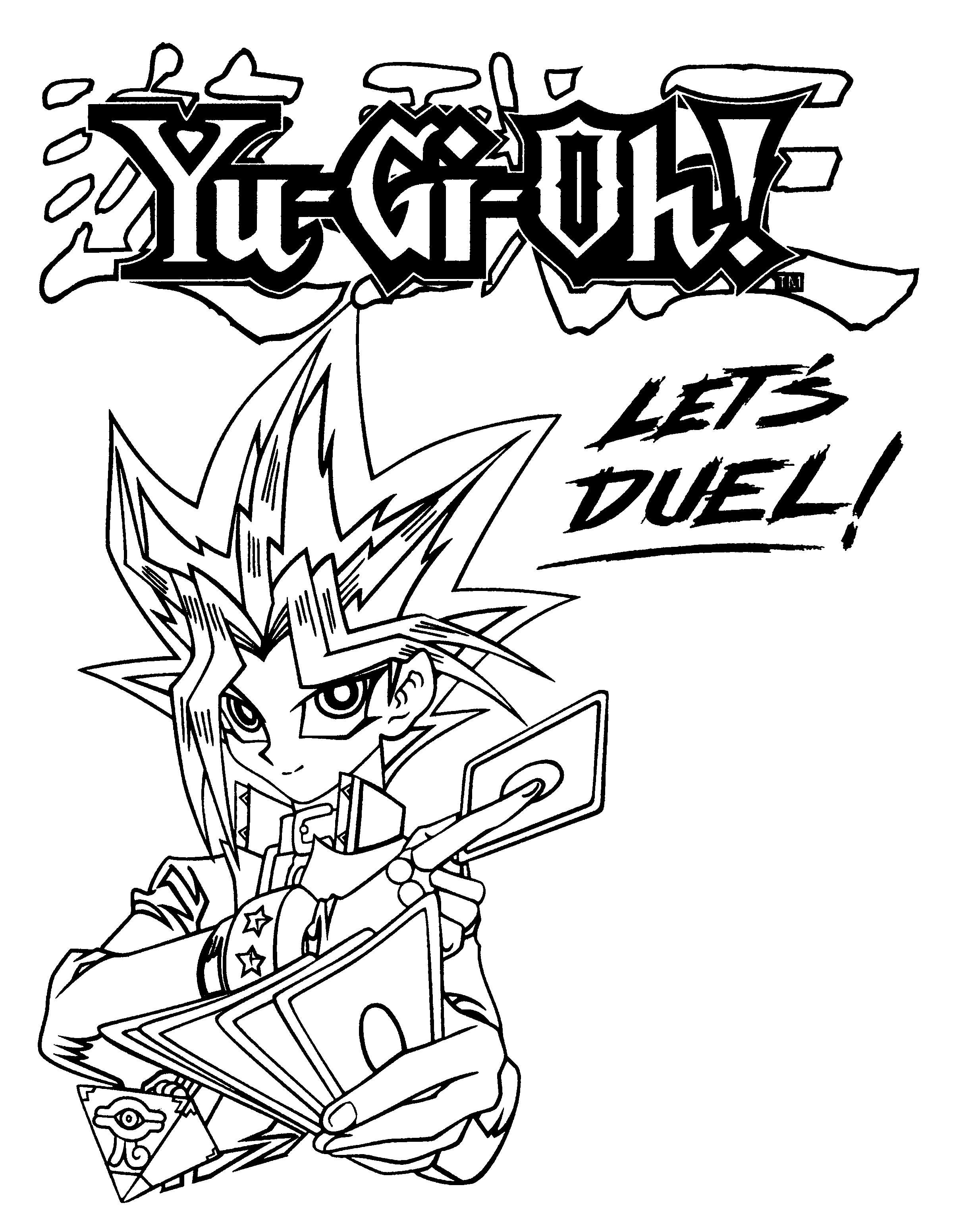 Coloring Page Yu Gi Oh Coloring Pages 115