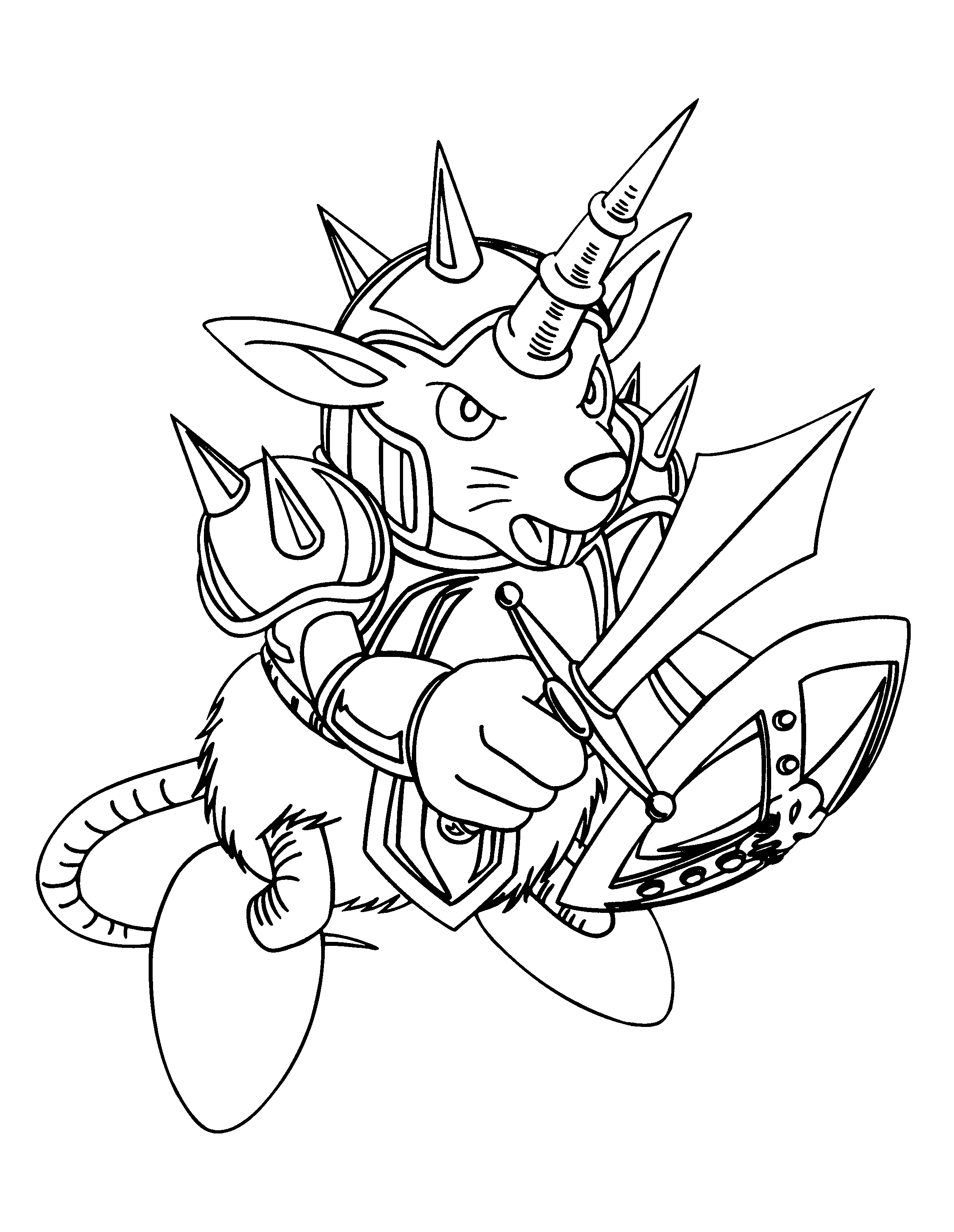 yugioh monsters coloring pages free - photo #16