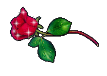 Bakundimaizuma, Imagem em formato GIF de rosa com folhas verdes.