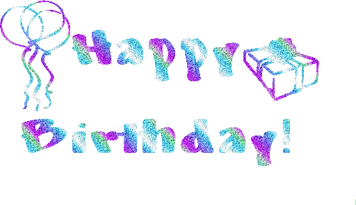 free happy birthday glitter clip art - photo #45