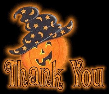 Image result for thank you halloween animated images