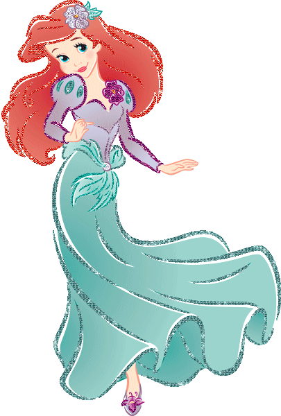 Ariel glitter graphics