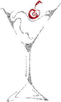 Cocktail glitter graphics