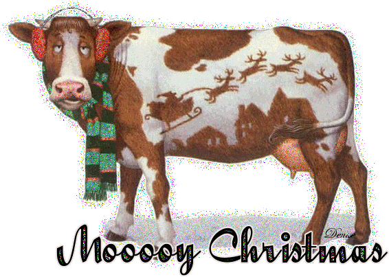 Cow glitter graphics