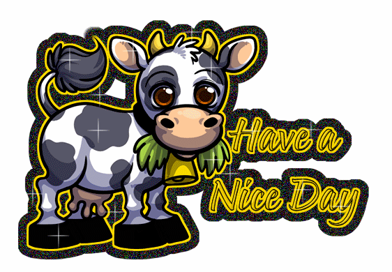 Cow glitter graphics